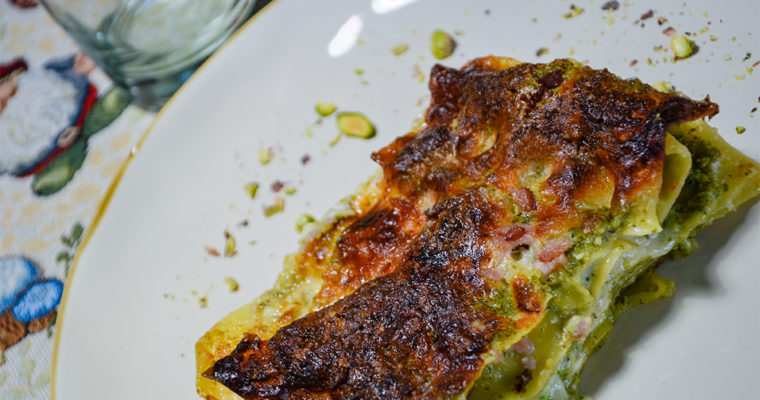 LASAGNE AL PESTO DI PISTACCHIO