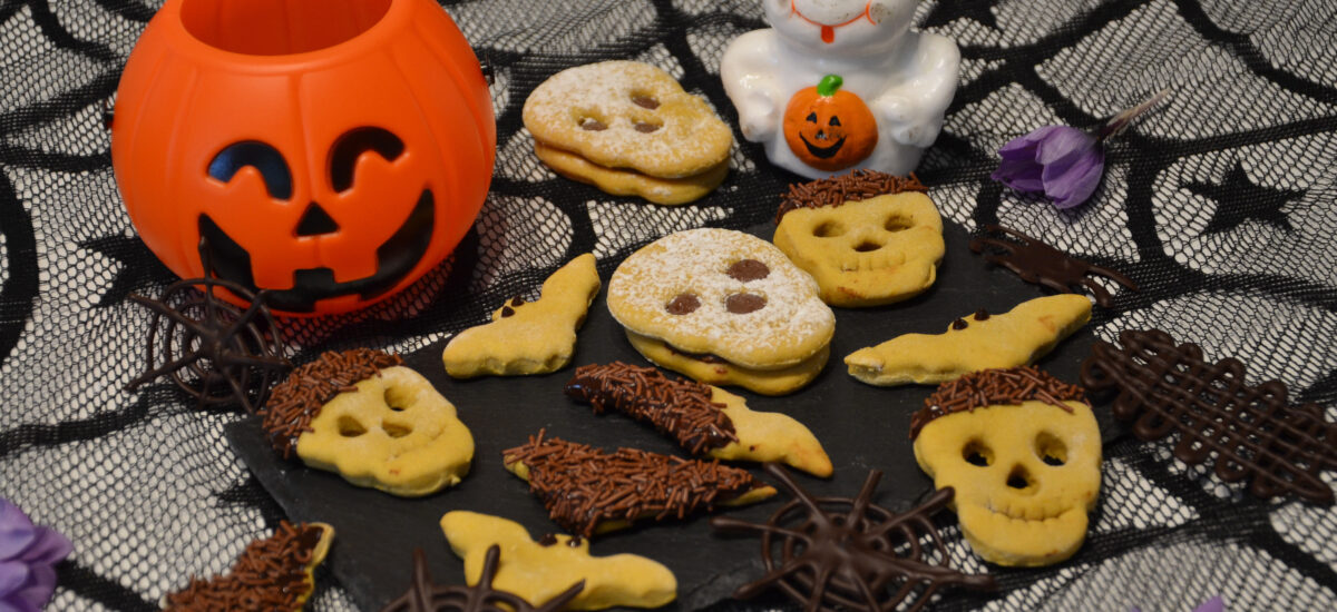 Biscotti alla zucca di Halloween