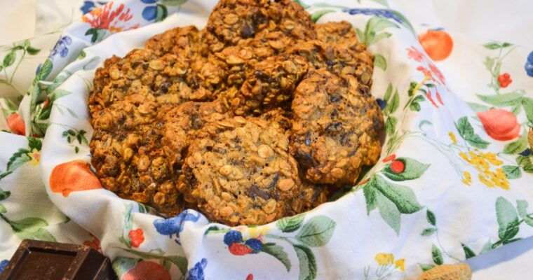 Biscotti al burro di arachidi e fiocchi d’avena