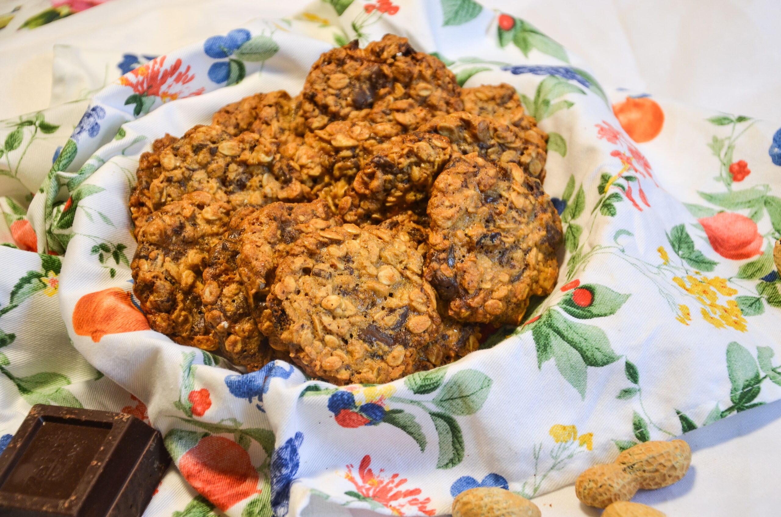 Biscotti al burro di arachidi e fiocchi d’avena