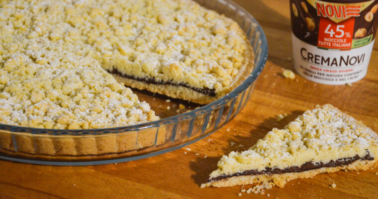 Crostata sbriciolata alla nocciola (senza burro)